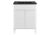 EEI-5350-WHI-BLK Render 24" Bathroom Vanity By Modway