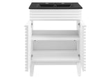 EEI-5350-WHI-BLK Render 24" Bathroom Vanity By Modway