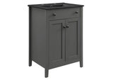 EEI-5354-GRY-BLK Nantucket 24" Bathroom Vanity By Modway