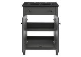 EEI-5354-GRY-BLK Nantucket 24" Bathroom Vanity By Modway
