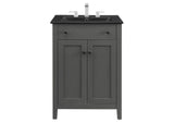 EEI-5354-GRY-BLK Nantucket 24" Bathroom Vanity By Modway