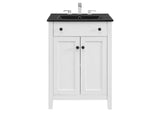 EEI-5354-WHI-BLK Nantucket 24" Bathroom Vanity By Modway