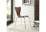 EEI-537-WAL Ernie Dining Side Chair By Modway