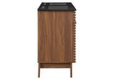 EEI-5381-WAL-BLK Render 48" Double Sink Bathroom Vanity By Modway