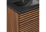 EEI-5381-WAL-BLK Render 48" Double Sink Bathroom Vanity By Modway