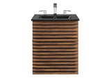 EEI-5390-WAL-BLK Render 18" Wall-Mount Bathroom Vanity By Modway
