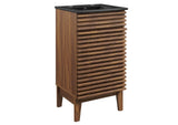 EEI-5391-WAL-BLK Render 18" Bathroom Vanity By Modway