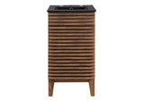 EEI-5391-WAL-BLK Render 18" Bathroom Vanity By Modway