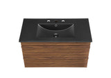 EEI-5395-WAL-BLK Render 36" Wall-Mount Bathroom Vanity By Modway