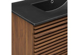 EEI-5395-WAL-BLK Render 36" Wall-Mount Bathroom Vanity By Modway