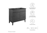 EEI-5396-CHA-BLK Render 36" Bathroom Vanity By Modway