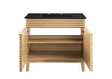 EEI-5396-OAK-BLK Render 36" Bathroom Vanity By Modway