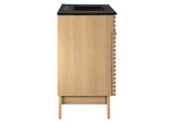 EEI-5396-OAK-BLK Render 36" Bathroom Vanity By Modway