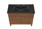 EEI-5396-WAL-BLK Render 36" Bathroom Vanity By Modway