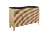 EEI-5398-OAK-BLK Render 48" Single Sink Bathroom Vanity By Modway