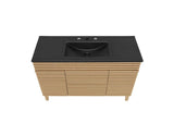 EEI-5398-OAK-BLK Render 48" Single Sink Bathroom Vanity By Modway
