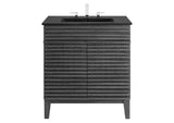EEI-5418-CHA-BLK Render 30" Bathroom Vanity By Modway