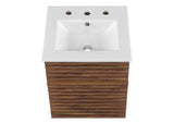 EEI-5419-WAL-WHI Render 18" Wall-Mount Bathroom Vanity By Modway