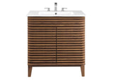 EEI-5422-WAL-WHI Render 30" Bathroom Vanity Cabinet By Modway