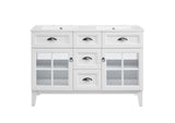 EEI-5428-WHI-WHI Isle 48" Double Bathroom Vanity Cabinet By Modway