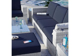 EEI-5449-LGR-NAV Convene 6-Piece Outdoor Patio Set By Modway
