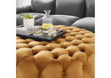 EEI-5469-COG Amour Tufted Button Large Round Performance Velvet Ottoman By Modway