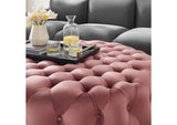 EEI-5469-DUS Amour Tufted Button Large Round Performance Velvet Ottoman By Modway