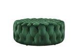 EEI-5469-EME Amour Tufted Button Large Round Performance Velvet Ottoman By Modway