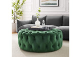 EEI-5469-EME Amour Tufted Button Large Round Performance Velvet Ottoman By Modway