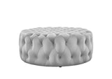 EEI-5469-LGR Amour Tufted Button Large Round Performance Velvet Ottoman By Modway