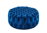 EEI-5469-NAV Amour Tufted Button Large Round Performance Velvet Ottoman By Modway