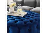EEI-5469-NAV Amour Tufted Button Large Round Performance Velvet Ottoman By Modway
