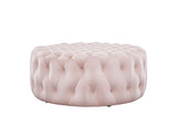 EEI-5469-PNK Amour Tufted Button Large Round Performance Velvet Ottoman By Modway