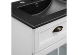 EEI-5480-WHI-BLK Isle 48" Double Bathroom Vanity Cabinet By Modway