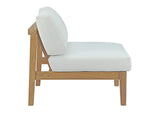 EEI-5483-NAT-WHI-SET Bayport 6 Piece Outdoor Patio Teak Set By Modway