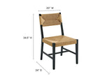 EEI-5489-BLK-NAT Bodie Wood Dining Chair By Modway