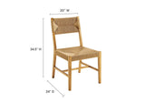 EEI-5489-NAT-NAT Bodie Wood Dining Chair By Modway