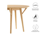 EEI-5515-OAK-OAK Gallant 36" Dining Table By Modway