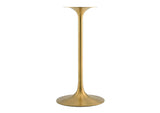 EEI-5533-GLD-BLK Lippa 28" Round Faux Marble Bar Table By Modway