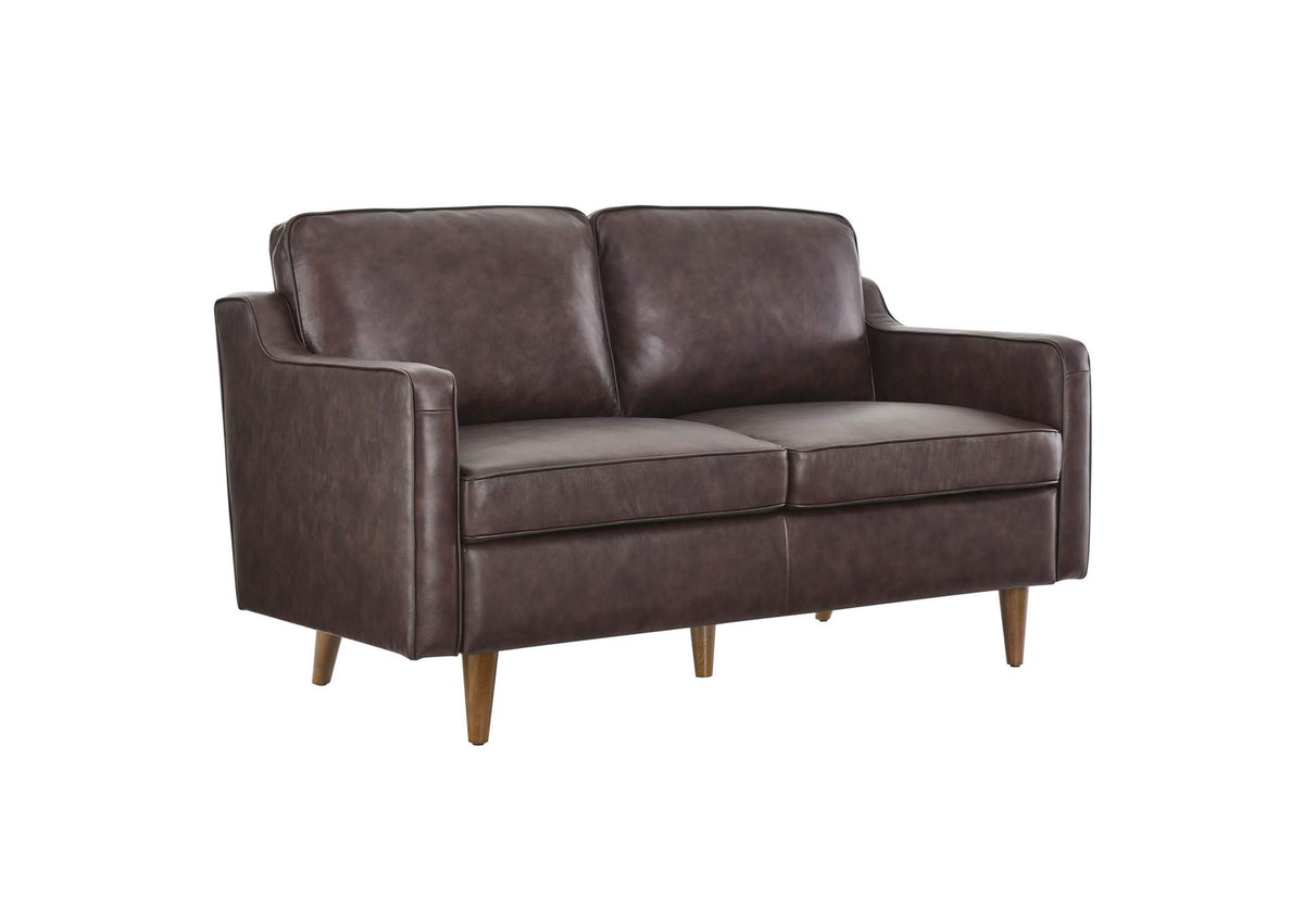 EEI-5554-BRN Impart Genuine Leather Loveseat By Modway