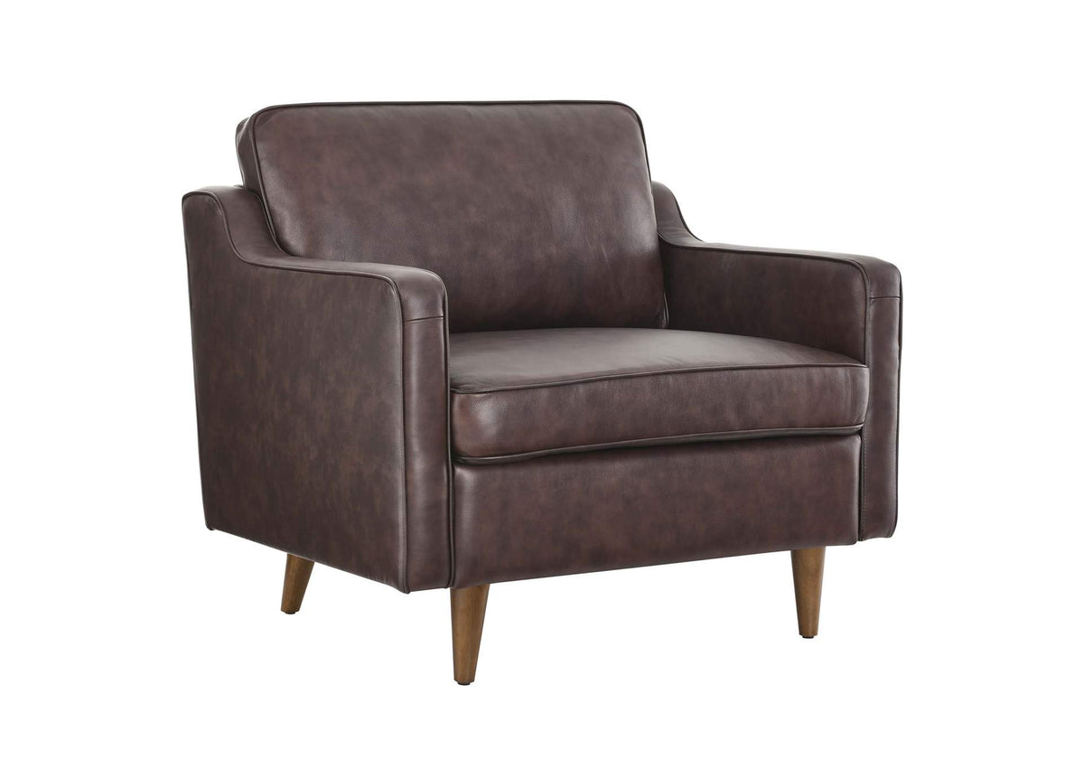 EEI-5555-BRN Impart Genuine Leather Armchair By Modway