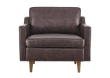 EEI-5555-BRN Impart Genuine Leather Armchair By Modway