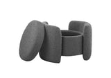 EEI-5561-CHA Nebula Boucle Upholstered Ottoman By Modway