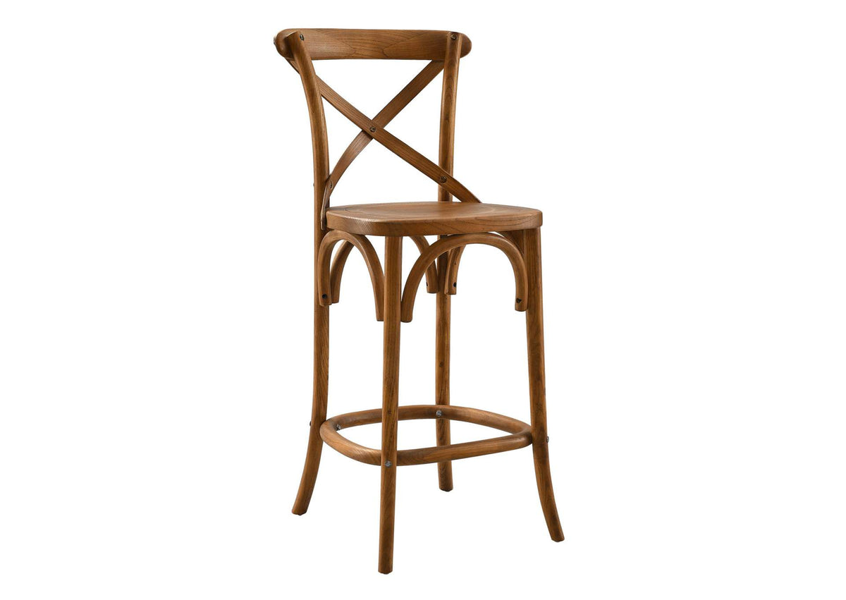 EEI-5562-WAL Gear Counter Stool By Modway