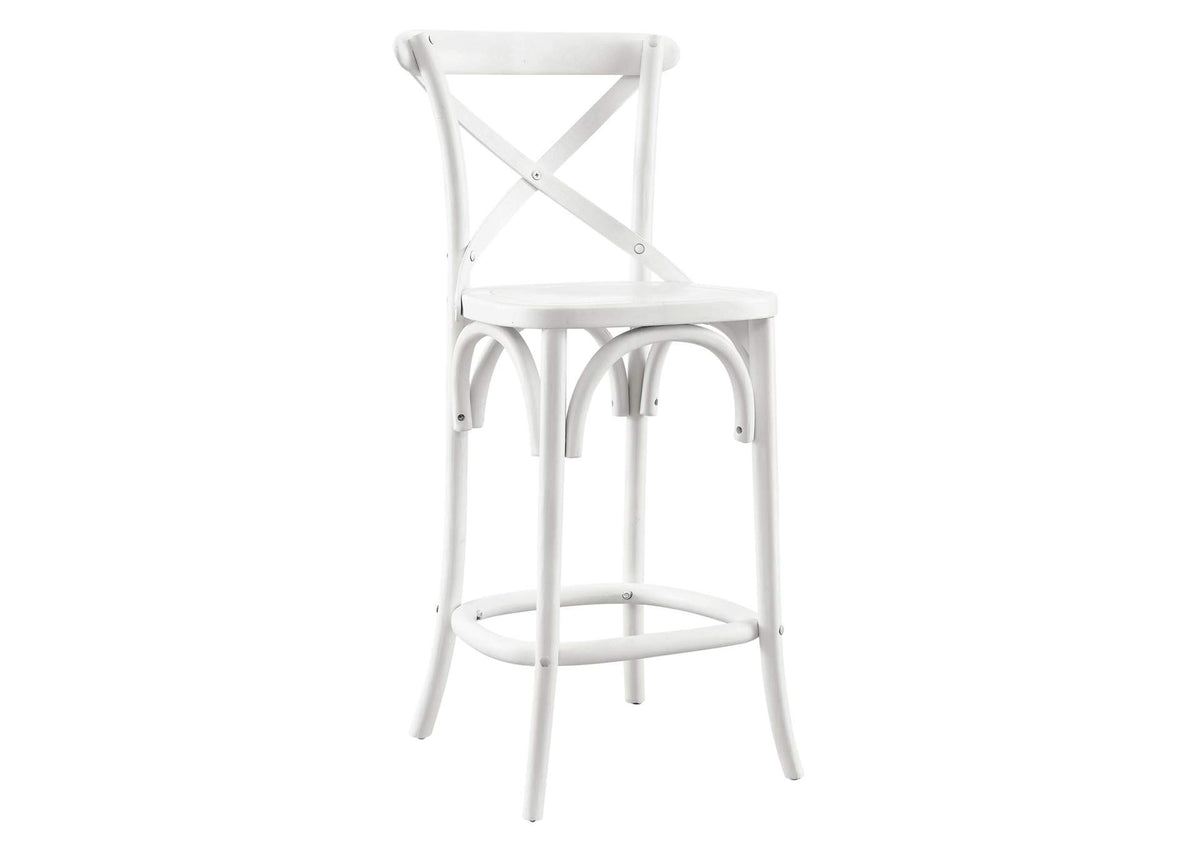 EEI-5562-WHI Gear Counter Stool By Modway