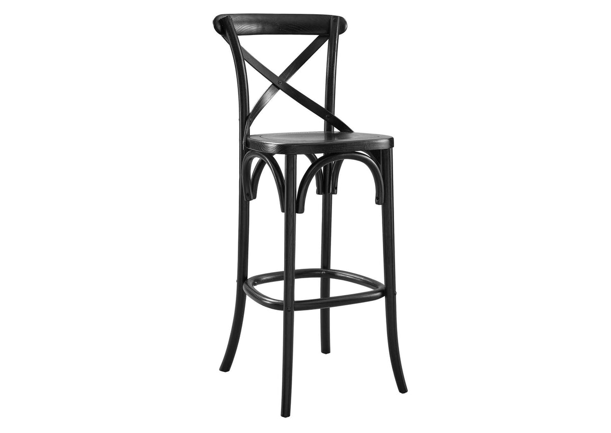 EEI-5563-BLK Gear Bar Stool By Modway