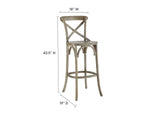 EEI-5563-GRY Gear Bar Stool By Modway