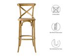 EEI-5563-NAT Gear Bar Stool By Modway