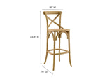 EEI-5563-NAT Gear Bar Stool By Modway