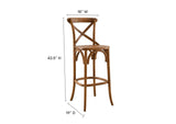 EEI-5563-WAL Gear Bar Stool By Modway